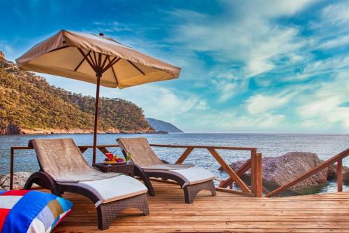 “Stunning view of Fethiye coastal town Turkey tourism destination”